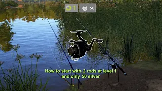 Russian Fishing 4, How to fish with 2 rods right from the start of the game