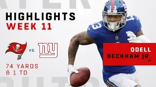 Odell Beckham Jr. Highlights vs. Bucs