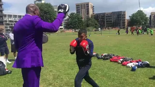 Frank Bruno at the Street Elite festival