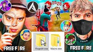 ENCONTRE A TINCA USANDO HACKS !  😱⚠️ ESPIANDO A YOUTUBERS DE FREE FIRE 😱 REVELO TODO