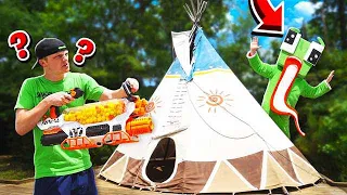 NERF HIDE & SEEK IN THE FOREST!