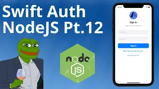 User Login w/ Node: Part 19 (Node Pt. 12) - Swift Network Layer (2/2) - UIKit Swift 5 Xcode