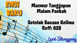 Mazmur Tanggapan||EDISI BARU||Malam Paskah Setelah Bacaan Kelima -V- ||Lasri Sitanggang