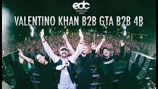 Valentino Khan b2b GTA b2b 4B - EDC Orlando 2018