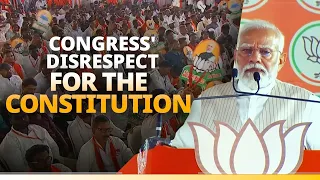 Congress' disrespect for Constitution evident in their acts: PM Modi in Zaheerabad