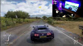 Bugatti Veyron 1000hp - Forza horizon 5- Logitech G923