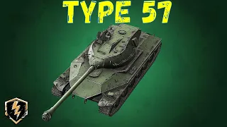 ОБЗОР В РАНДОМЕ TYPE 57 WOT BLITZ. СТОИТ ЛИ ПОКУПАТЬ? КОСОЙ И УВЕСИСТЫЙ ДРЫН!