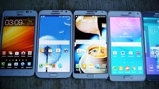 Samsung Galaxy Note 5 vs 4 vs 3 vs 2 vs 1 Drop Test!