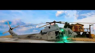 1 18 Scale Custom Hobby Boss GI JOE UH 1Y Venom Helicopter Model Build