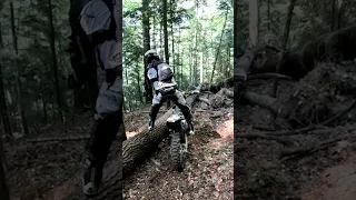 Hot to Turn over a Log - Graham Jarvis Clinic  - Enduro skills #shorts  #Jarvis