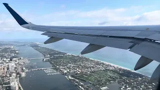 JetBlue 468 A320 West Palm Beach PBI to Westchester HPN Takeoff