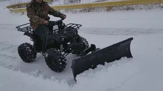 125cc Atv With Snow PLOW For Sale From saferwholesale.com