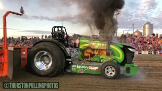 Outlaw Truck and Tractor Pulling Association Super Stock Diesel Tractors - Rock Valley, IA