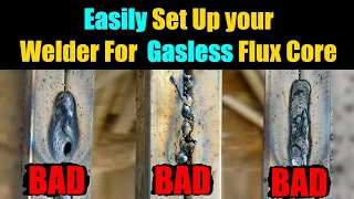 How to Set Up A Welder For  Flux Core In 11 Mins | Flux Core Welding For Beginners | Gasless Welding