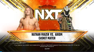 #WWE2k24 NXT (первый тур первый бой) бой между Nathan Frazer - Axiom