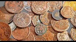 ЧИСТКА НАЙДЕННЫХ МОНЕТ, ТРИЛОНОМ Б. 🌏 CLEANING FOUND COINS, TRILON B.