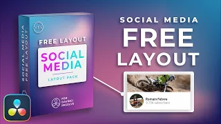 Free Social Media Title for Davinci Resolve