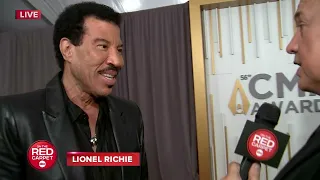Lionel Richie on the red carpet at the CMA Awards 2022