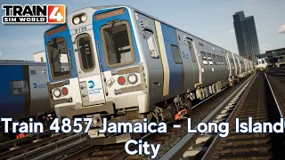 Train 4857 Jamaica - Long Island City - LIRR Commuter - M9 - Train Sim World 4