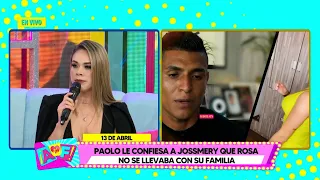 Amor y Fuego - OCT 24 - 2/4 - PAOLO LE CONFIESA A JOSSMERY QUE ROSA NO SE LLEVABA CON SU FAMILIA