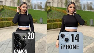 Tecno Camon 20 Premier Vs iPhone 14 Camera Test Comparison