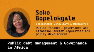 Debt Management Practices & Governance in African Countries policy & frameworks discussion 1
