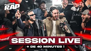 40 MINUTES DE LIVE avec Djadja, Dinaz, Frenetik, DRK2BINKS, Billy, La Plaie... #PlanèteRap