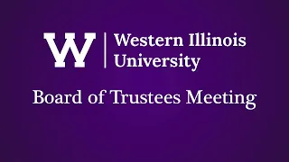 WIU Board of Trustees Meeting: 12/2/2021