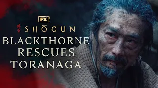 Blackthorne Rescues Toranaga from a Landslide - Scene | Shōgun | FX