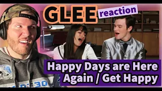 GLEE Reaction | Glee Happy Days Are Here Again / Get Happy REACTION from 'Duets' | GLEE