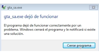 Como arreglar el gta_sa.exe dejo de funcionar 2015