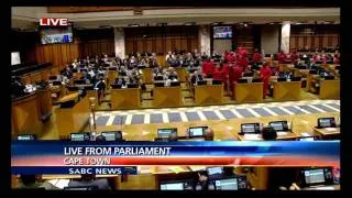EFF MP's refuse to leave Parly, saying president Zuma must leave