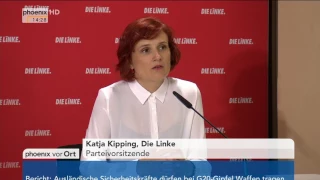 Pressekonferenz Die Linke: Katja Kipping zum SPD-Wahlprogramm am 26.06.17