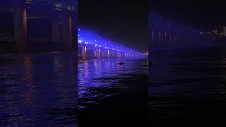 Banpo Bridge Moonlight Rainbow Fountain #fypage #fyp #fypシ #fypシ゚viral #foryou #travel #youtubeshort