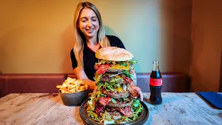 Beat Belgium's Godzilla Burger Challenge Record, Eat For Free!