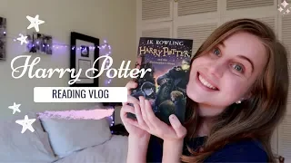 reading harry potter for the 1st time ♡ philosopher's stone vlog & mini-review