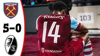 West Ham vs SC Freiburg (5-0) Mohammed Kudus Goals | All Goals and Highlights 2024