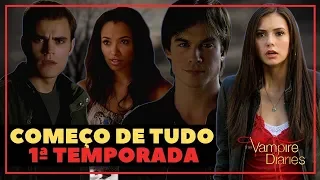 RESUMÃO DA 1 TEMPORADA DE THE VAMPIRE DIARES | Stelena, Damon vilão, Bonnie se descobre bruxa...