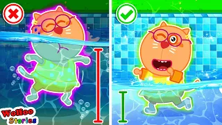 Oh No Play Safe in The Swimming Pool! 🚫 Kat Learns Safety Rules In The Pool @KatFamilyChannel