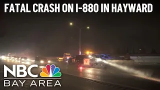 1 dead after multiple-vehicle crash on I-880 in Hayward