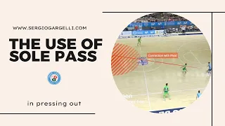 The tactical use of sole pass to weak side of defense