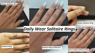 Beautiful Solitaire Rings Under 50k from Caratlane💍💎 || Solitaire Diamond Ring Collection💍💍