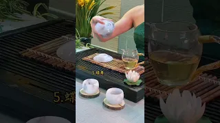 挑戰壹下功夫茶藝# 茶藝# 泡茶# 蓋碗 # 茶生活 #