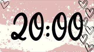 20 Minute Cute Valentine's Heart Timer (Chimes Alarm at End)