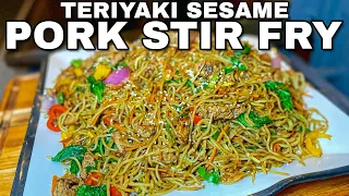 Super Easy Teriyaki Pork Stir Fry | Blackstone Griddle