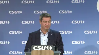 Pressekonferenz nach der CSU-Parteivorstandssitzung