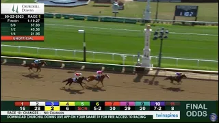 Bourbon Fever (#10) finishes 3rd on 9/22/2023 at Churchill Downs
