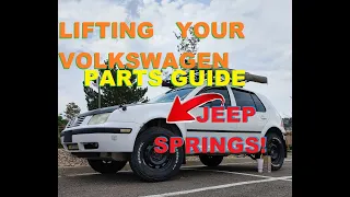 MK4 VW Golf Jeep Suspension Lift[PARTS WALKAROUND]