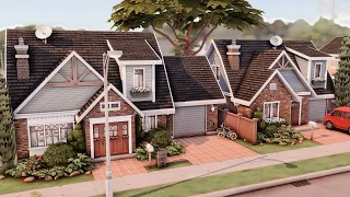 TWO SMALL FAMILY HOUSES ON ONE LOT 🏡 The Sims 4 Speed Build | No CC