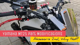 Yamaha MT25 Part Modification #11 : Used Parts & New Visor